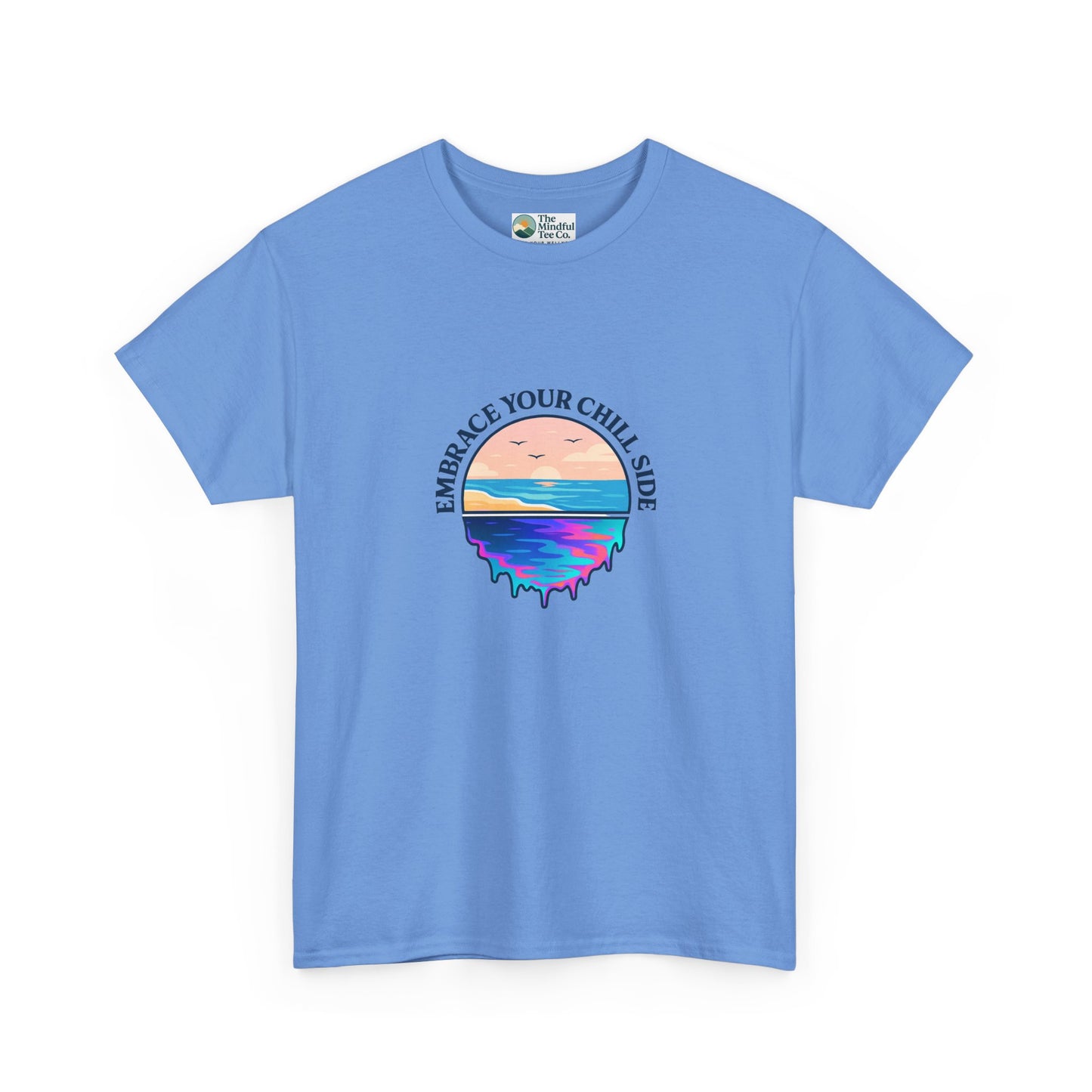 Embrace Your Chill Side T-Shirt - Mountain Lake Reflection Tee