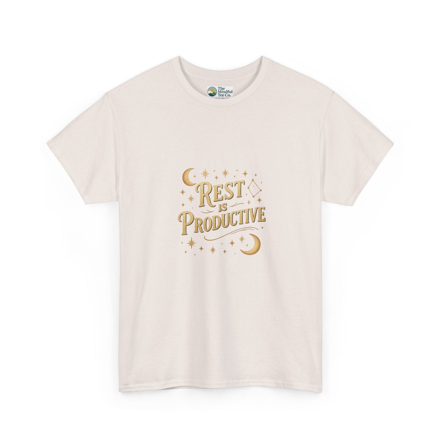 Rest Is Productive T-Shirt – Celestial Self-Care Tee