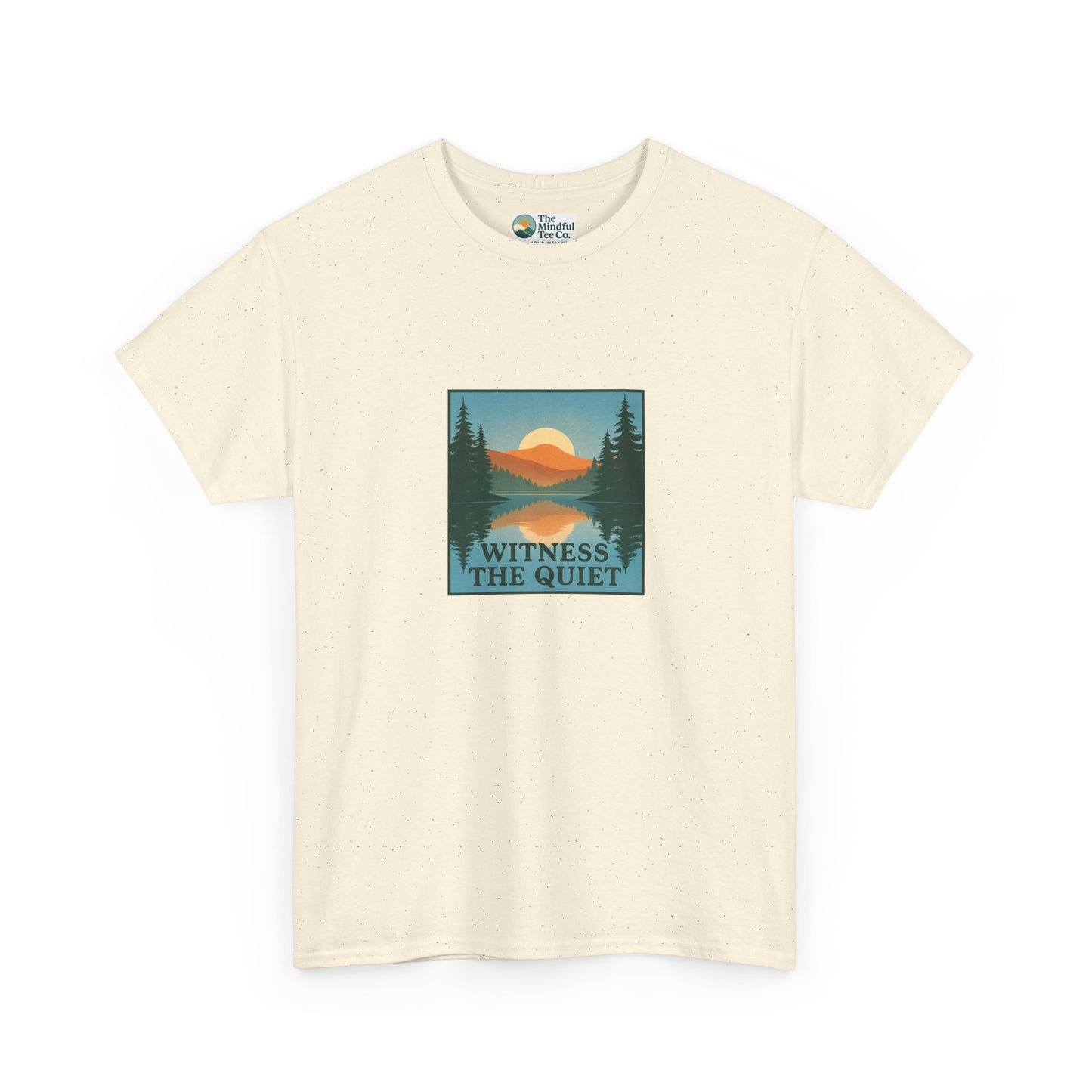 Witness the Quiet T-Shirt - Nature Mindfulness Reflection Tee