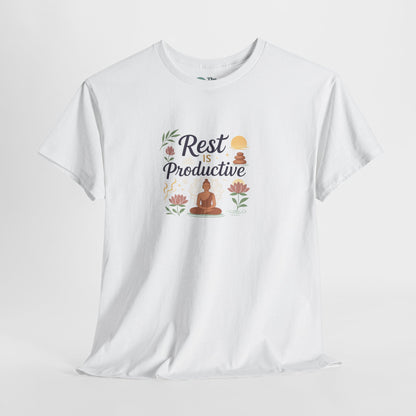 Rest Is Productive T-Shirt – Mindfulness & Meditation Tee