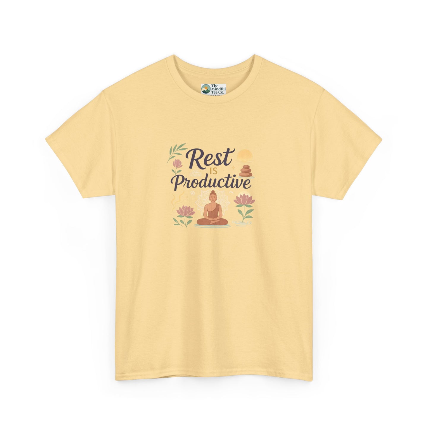 Rest Is Productive T-Shirt – Mindfulness & Meditation Tee