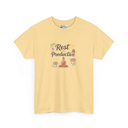 Rest Is Productive T-Shirt – Mindfulness & Meditation Tee
