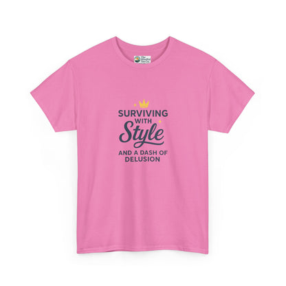 Surviving with Style T-Shirt – Mental Health & Self-Care Tee