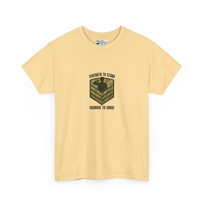 Strength to Stand, Courage to Share T-Shirt – Military Mental Health  Tee