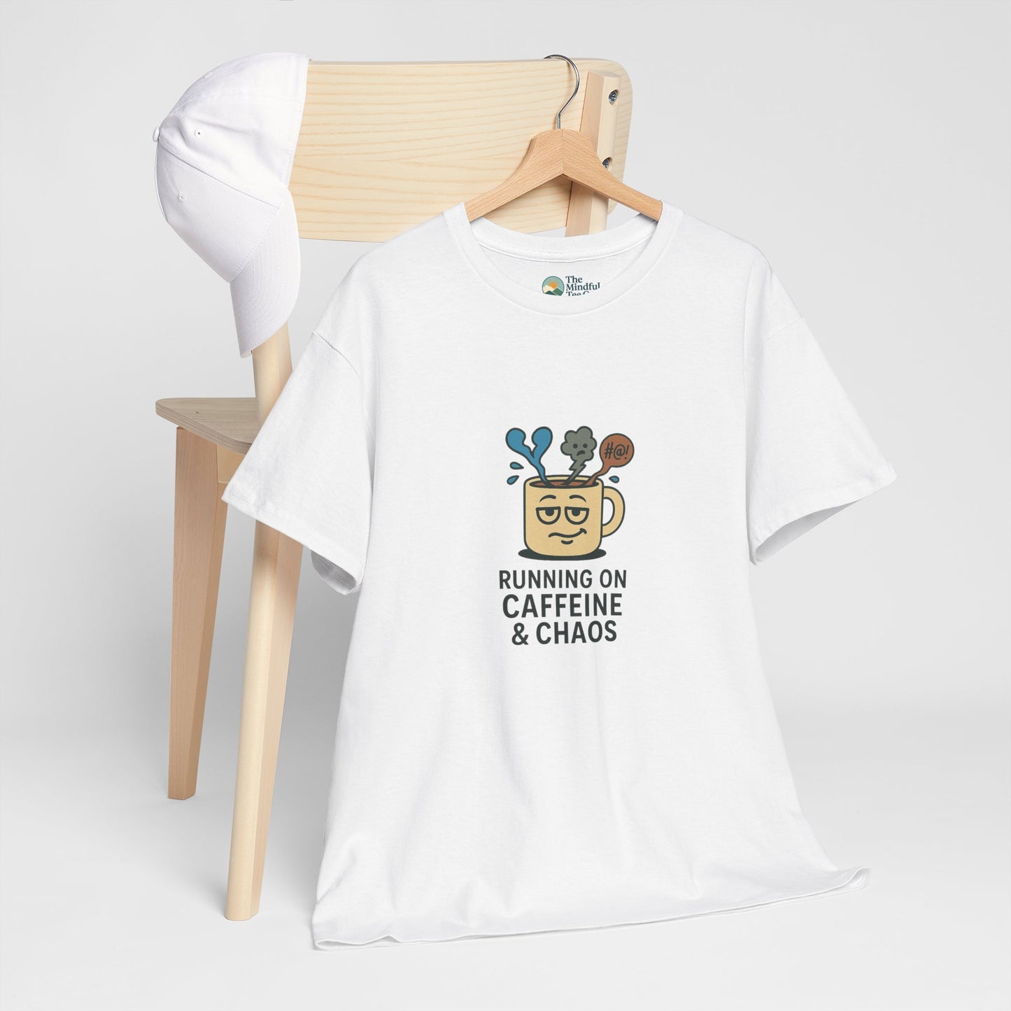 Running on Caffeine & Chaos T-Shirt – Funny Coffee Lover Tee