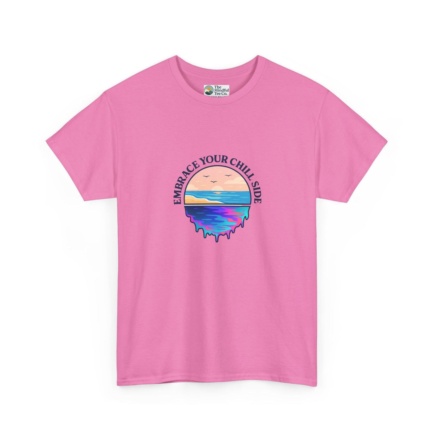 Embrace Your Chill Side T-Shirt - Mountain Lake Reflection Tee