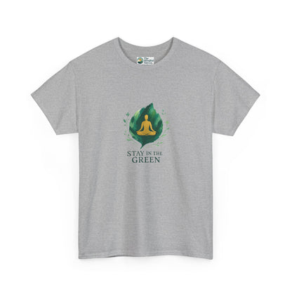 Stay in the Green T-Shirt – Watercolor Meditation Tee
