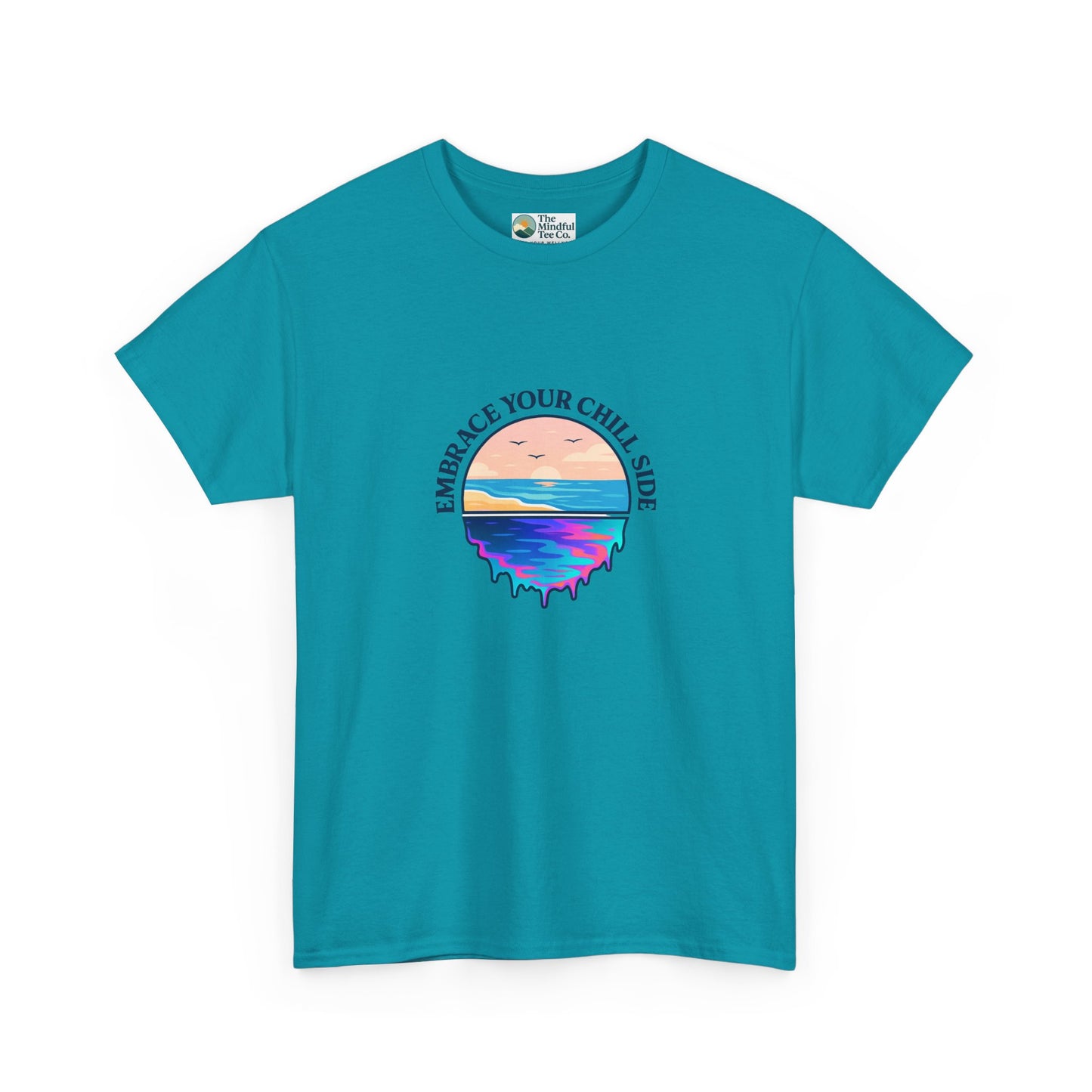 Embrace Your Chill Side T-Shirt - Mountain Lake Reflection Tee