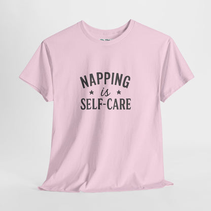 Napping Is Self-Care T-Shirt – Funny Mental Health Tee