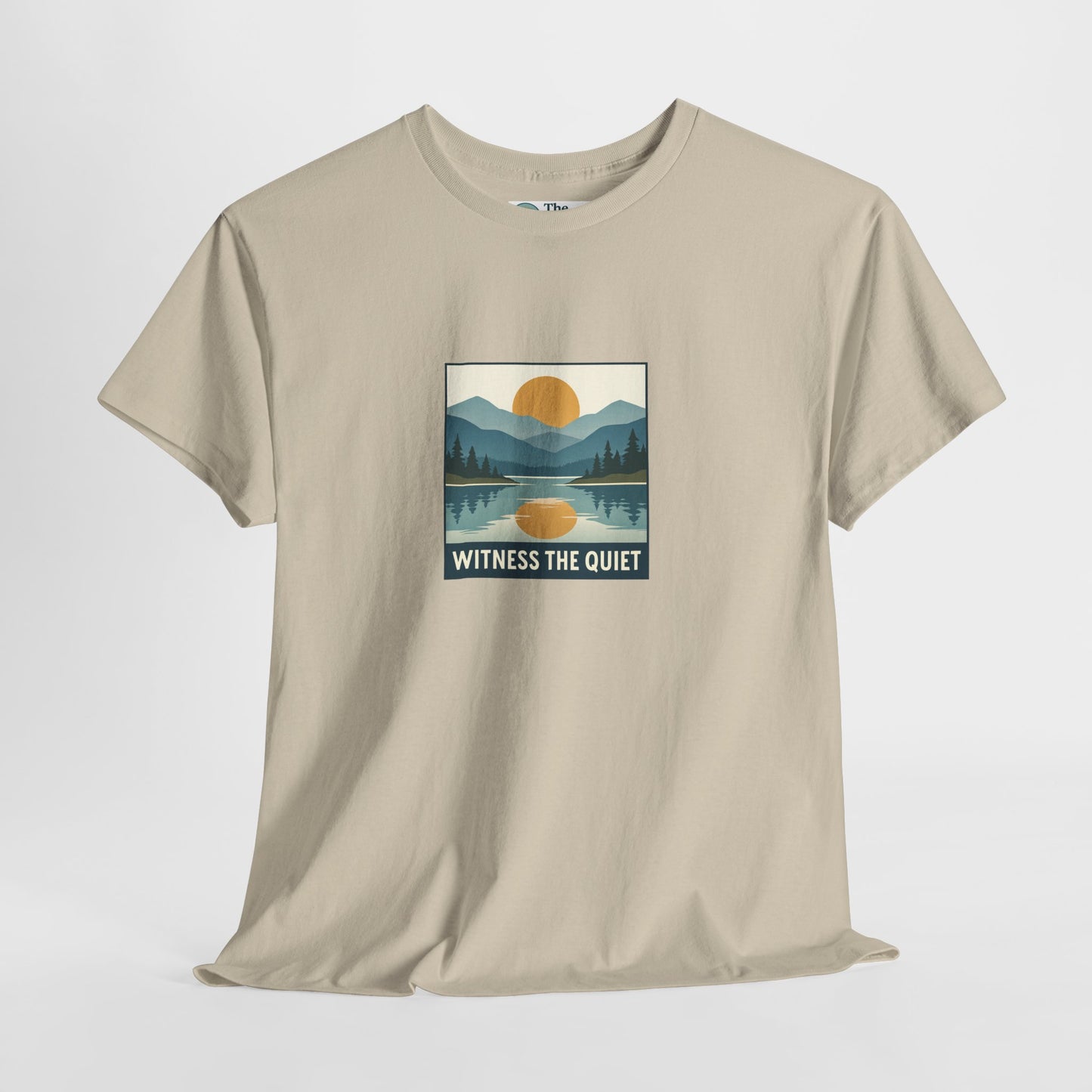 Witness the Quiet T-Shirt - Nature Mindfulness Sunset  Tee