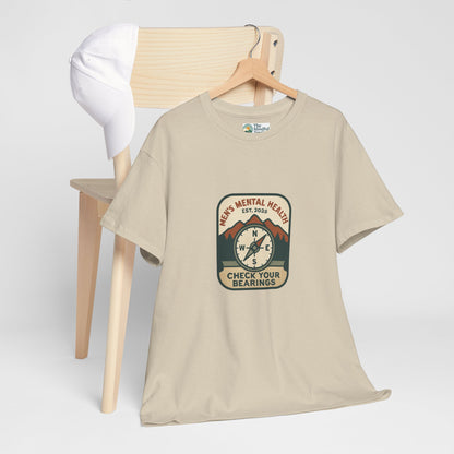 Check Your Bearings T-Shirt – Men’s Mental Health Compass Tee