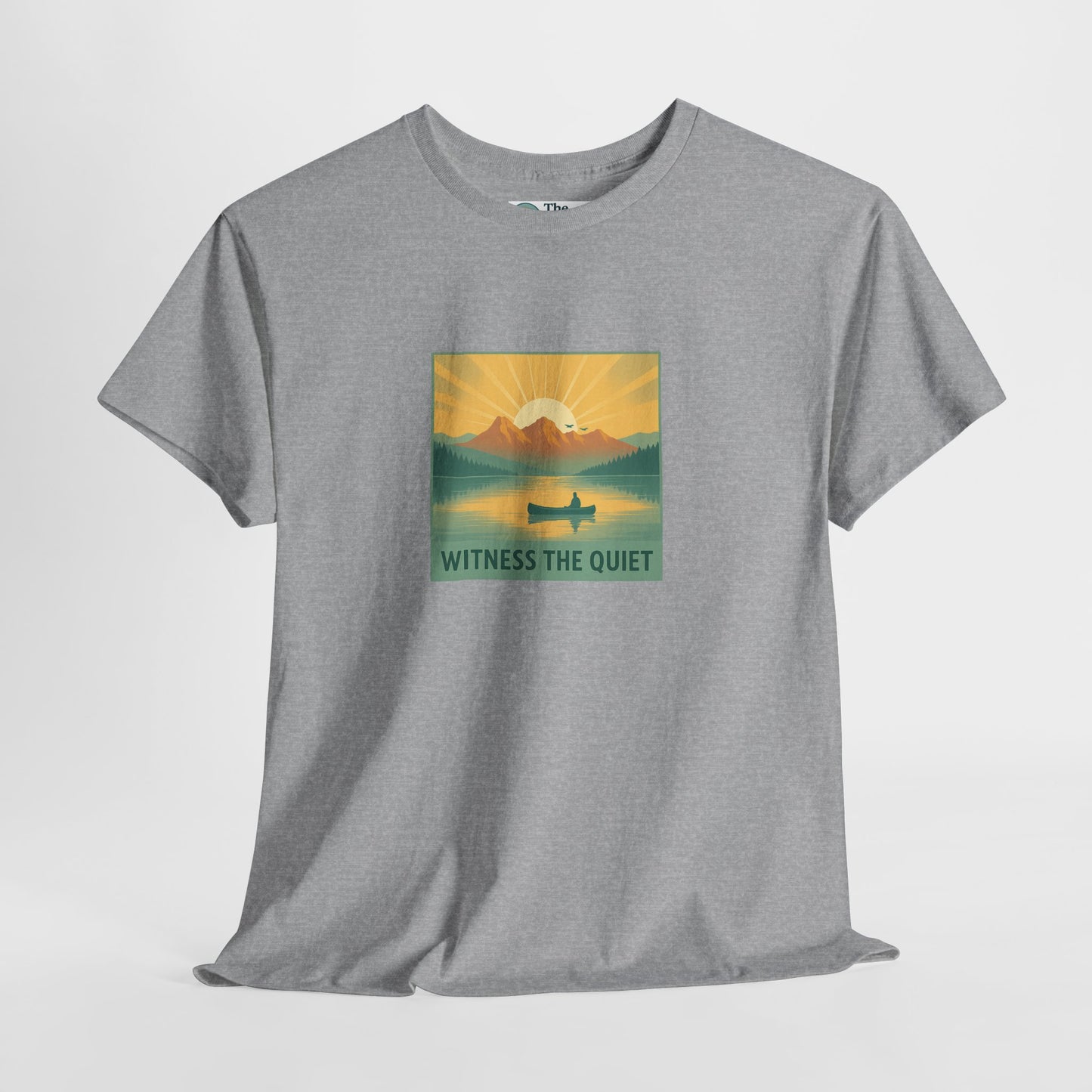 Witness the Quiet T-Shirt - Nature Mindfulness Canoe  Tee