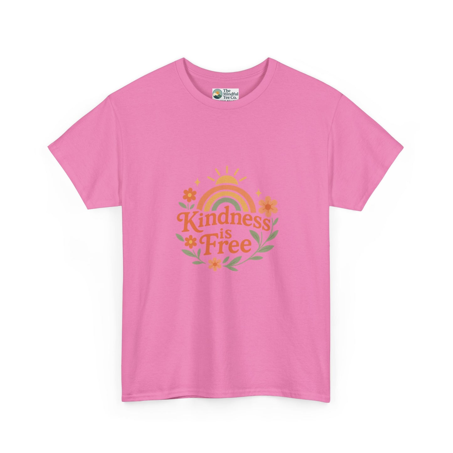 Kindness Is Free T-Shirt – Rainbow Positivity Tee