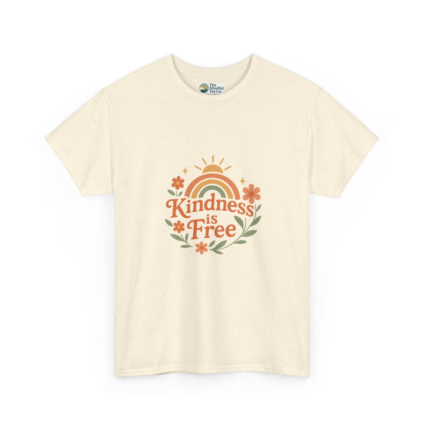 Kindness Is Free T-Shirt – Rainbow Positivity Tee