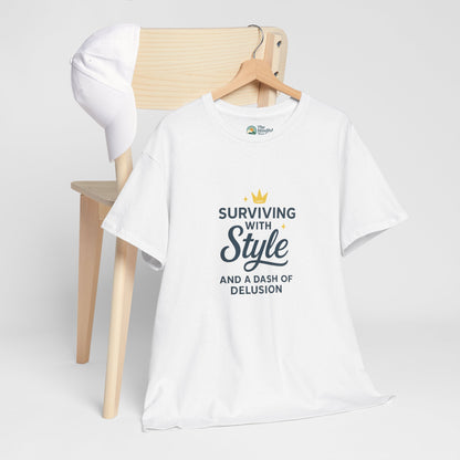 Surviving with Style T-Shirt – Mental Health & Self-Care Tee
