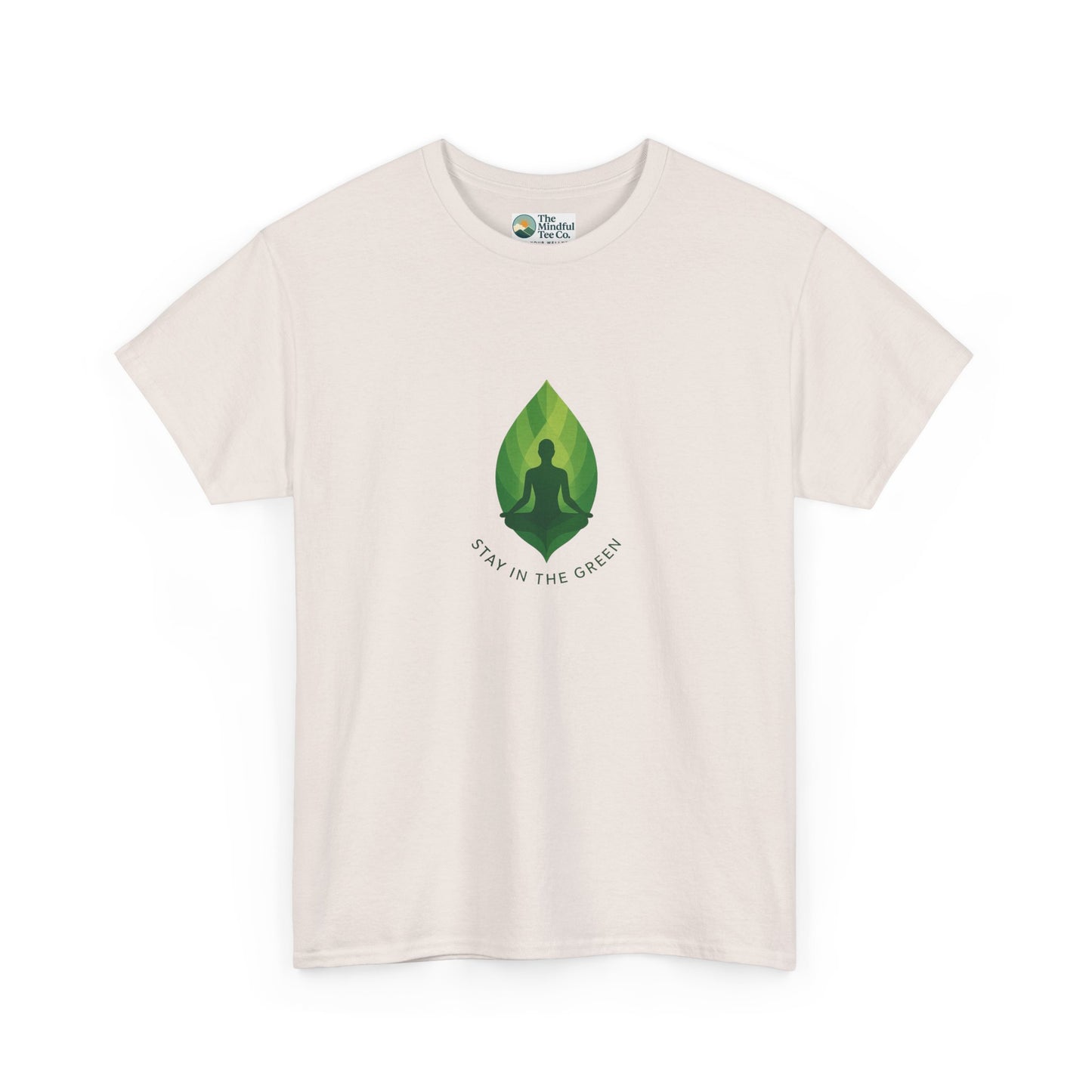 Stay in the Green T-Shirt – Minimalist Meditation Tee