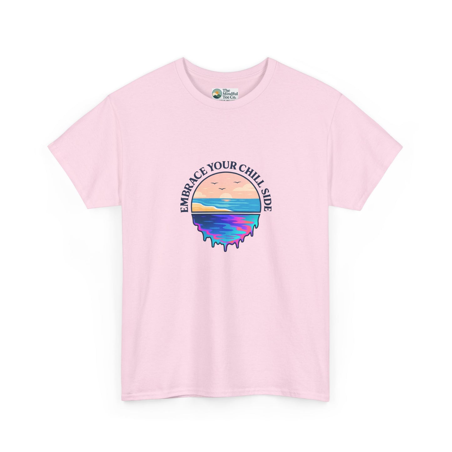 Embrace Your Chill Side T-Shirt - Mountain Lake Reflection Tee