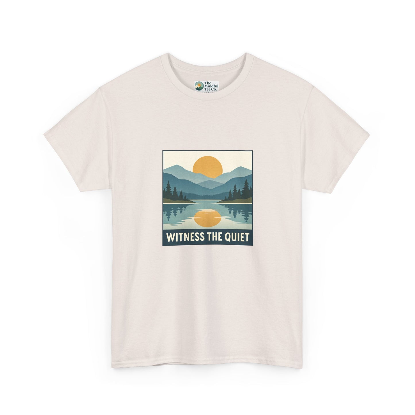 Witness the Quiet Sunset T-Shirt - Reflection Mindfulness Tee