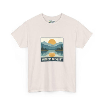 Witness the Quiet Sunset T-Shirt - Reflection Mindfulness Tee