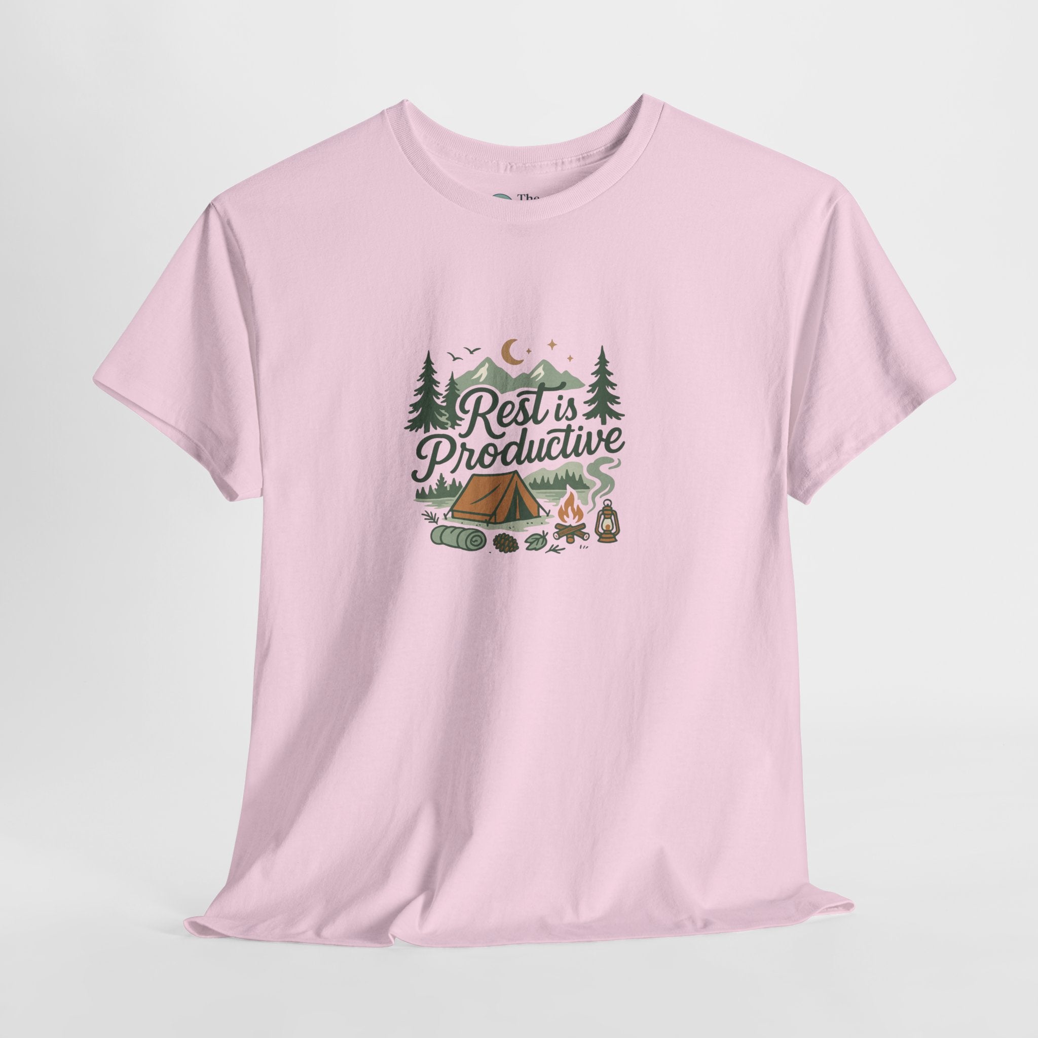 Rest Is Productive – Camping Reset Tee