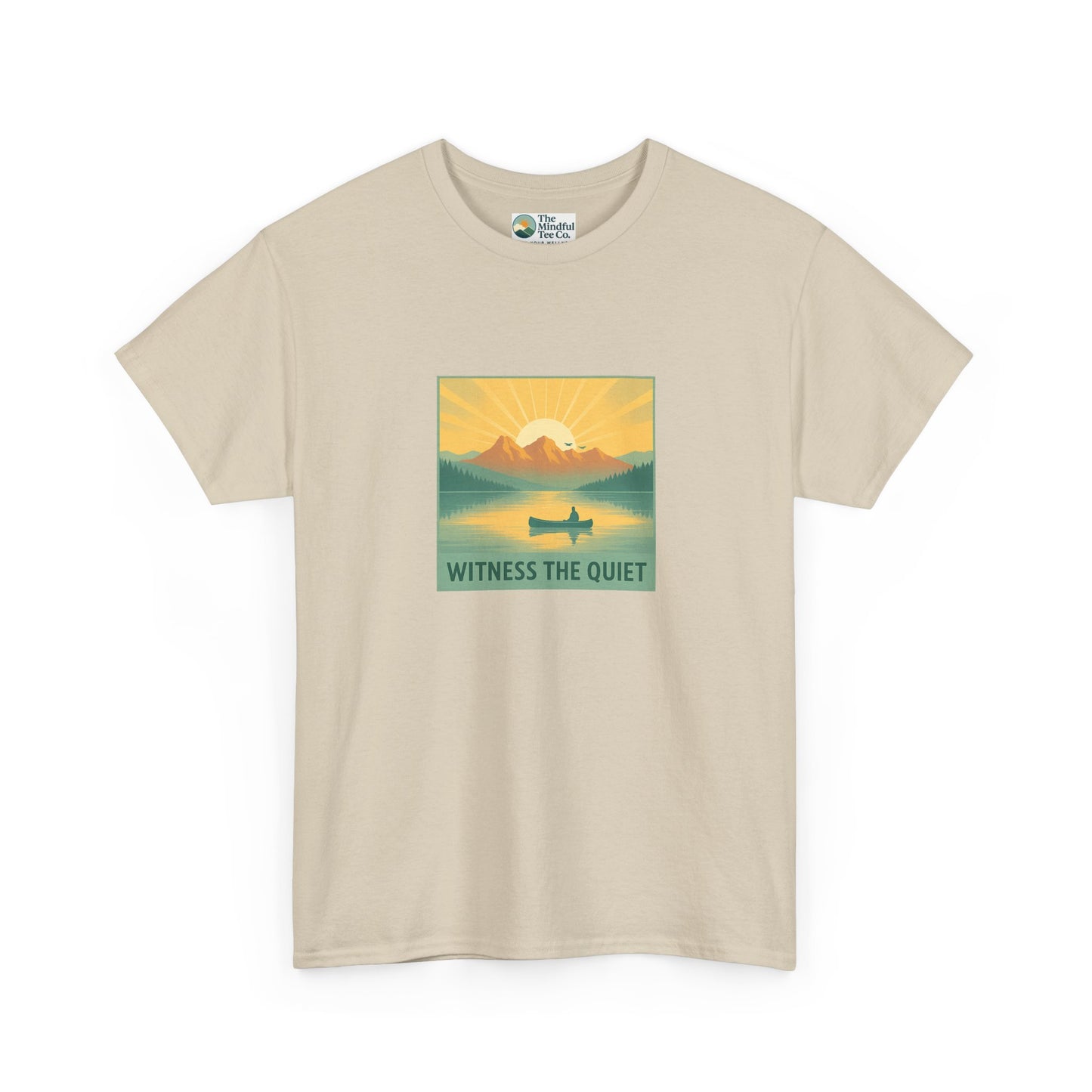 Witness the Quiet T-Shirt - Nature Mindfulness Canoe  Tee