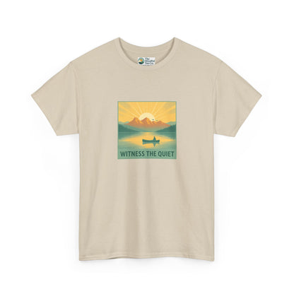 Witness the Quiet T-Shirt - Nature Mindfulness Canoe  Tee