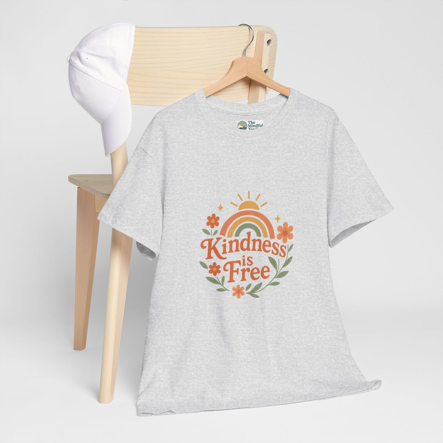 Kindness Is Free T-Shirt – Rainbow Positivity Tee