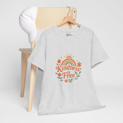 Kindness Is Free T-Shirt – Rainbow Positivity Tee