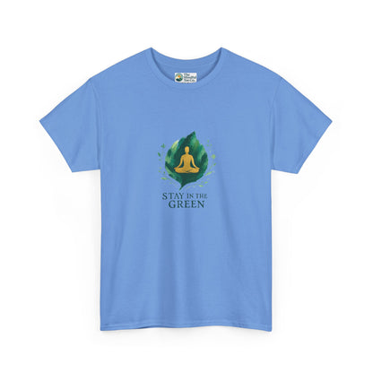 Stay in the Green T-Shirt – Watercolor Meditation Tee