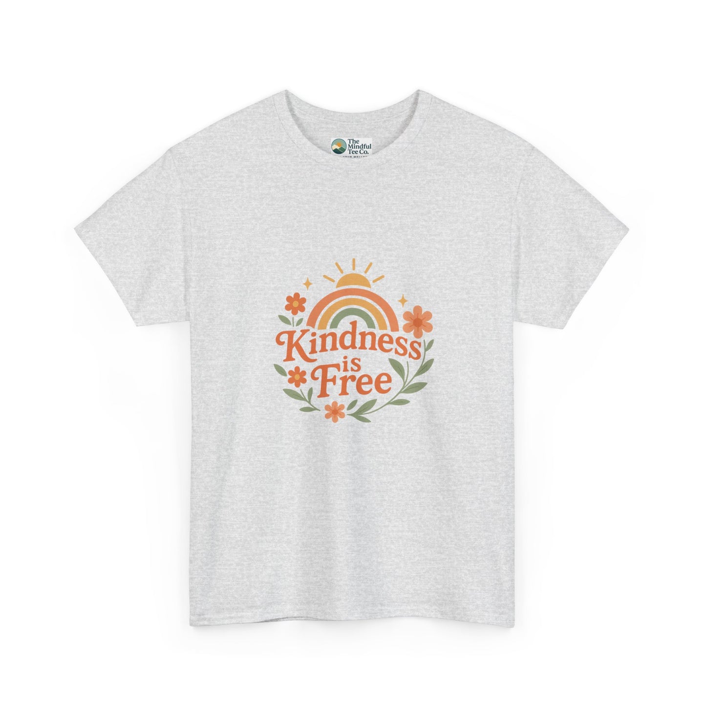 Kindness Is Free T-Shirt – Rainbow Positivity Tee