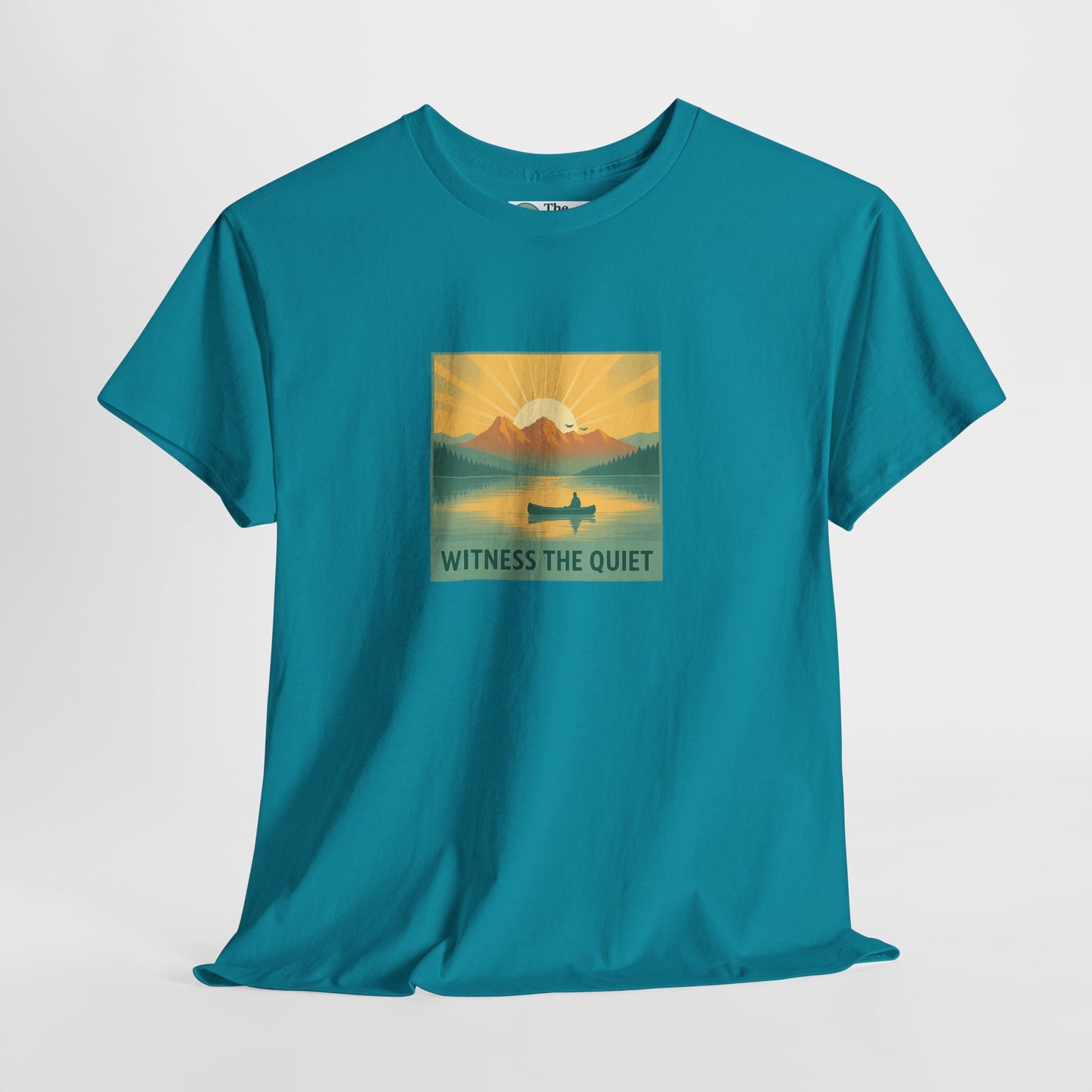 Witness the Quiet T-Shirt - Nature Mindfulness Canoe  Tee