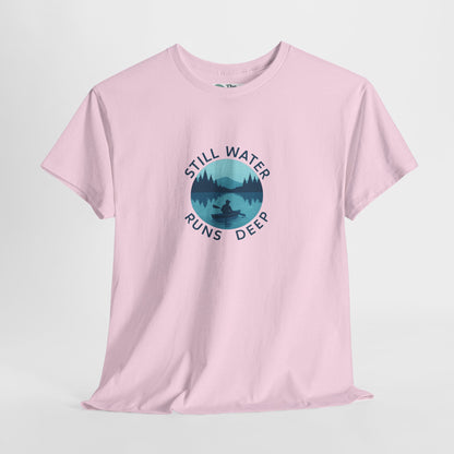 Still Water Runs Deep T-Shirt – Lake Reflection Mental Health Tee
