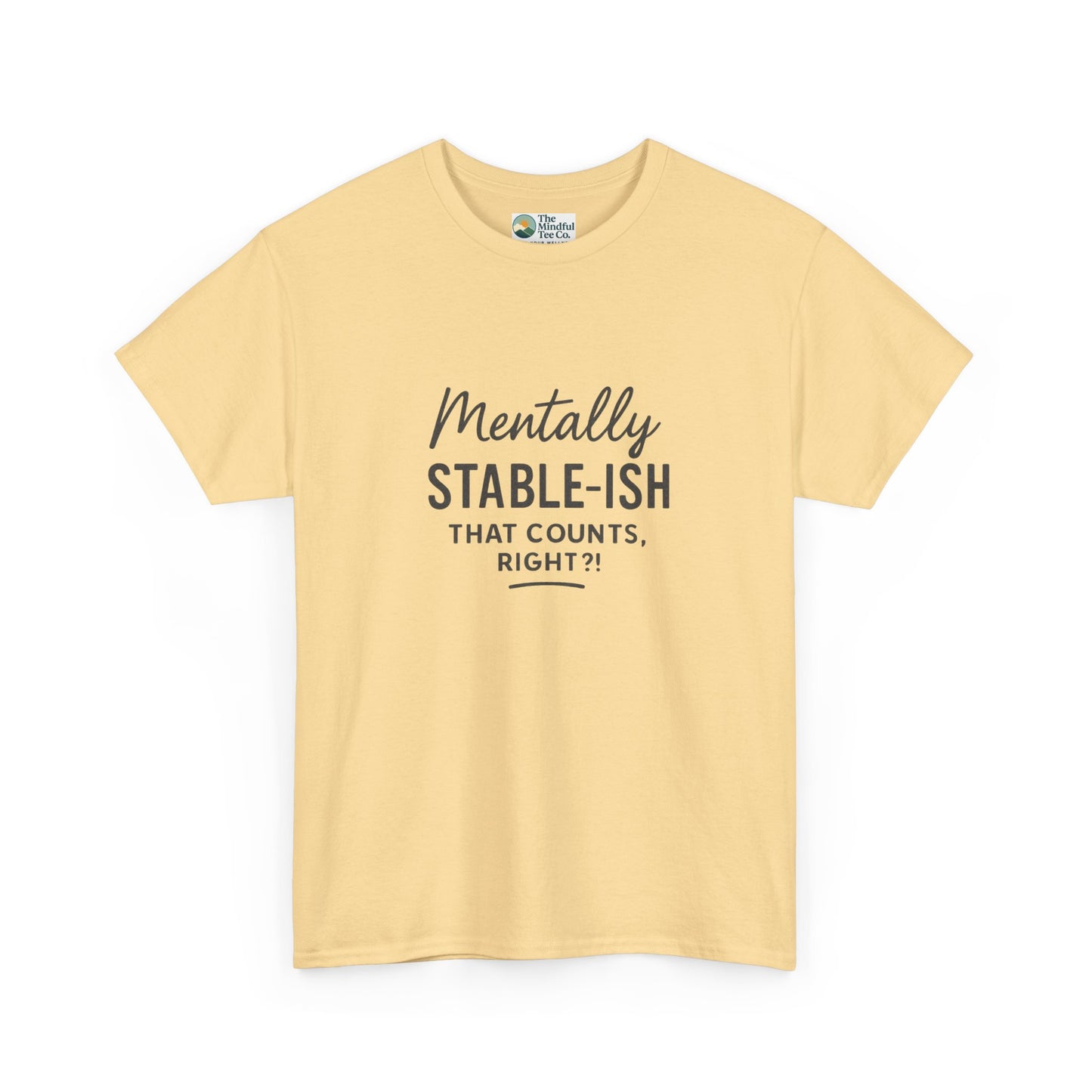 Mentally Stable-ish T-Shirt – Relatable Mental Health Tee