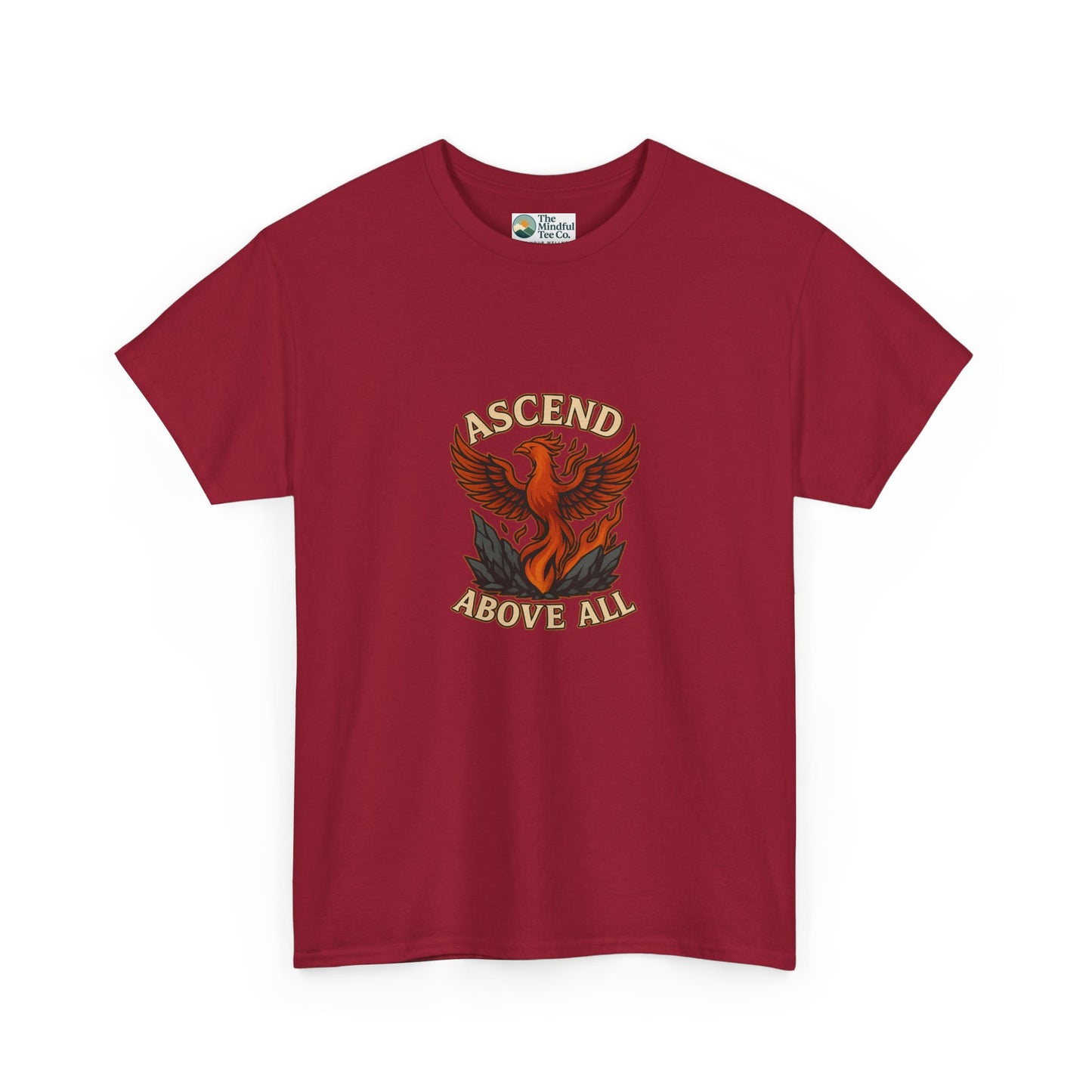 Ascend Above All T-Shirt – Phoenix Rising Strength Design