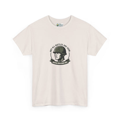 Not All Battles Are Seen T-Shirt – Military Strength & Awareness  Tee