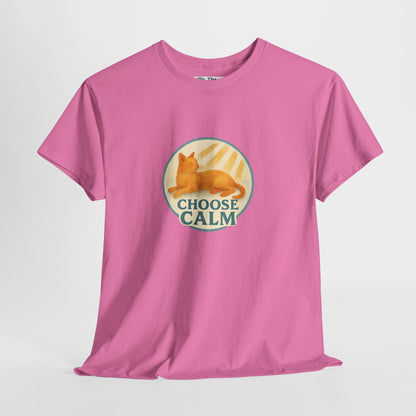 Choose Calm T-Shirt – Relaxing Cat Tee