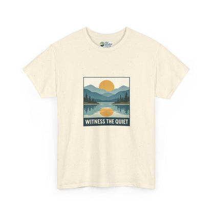 Witness the Quiet Sunset T-Shirt - Reflection Mindfulness Tee