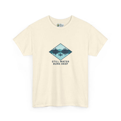 Still Water Runs Deep T-Shirt – Lake Reflection Mental Health Tee