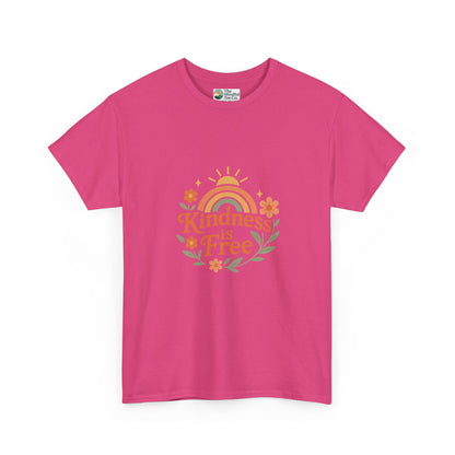 Kindness Is Free T-Shirt – Rainbow Positivity Tee