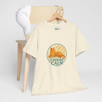 Choose Calm T-Shirt – Relaxing Cat Tee