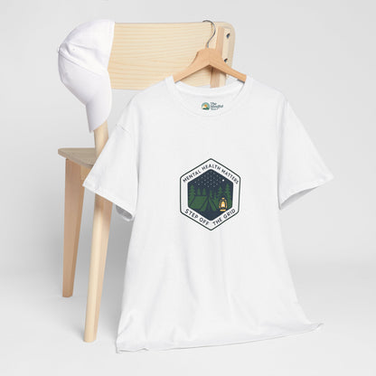 Step Off the Grid T-Shirt – Mental Health Matters Camping Tee