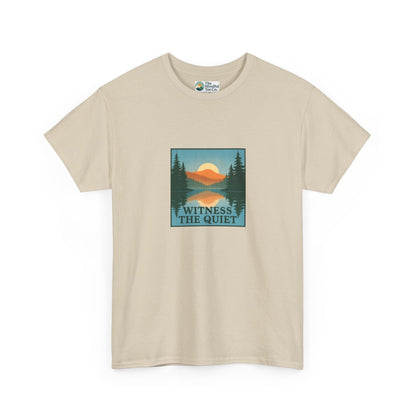 Witness the Quiet T-Shirt - Nature Mindfulness Reflection Tee