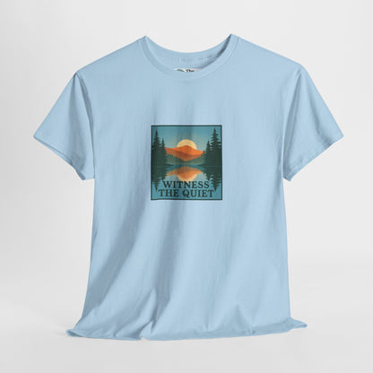 Witness the Quiet T-Shirt - Nature Mindfulness Reflection Tee