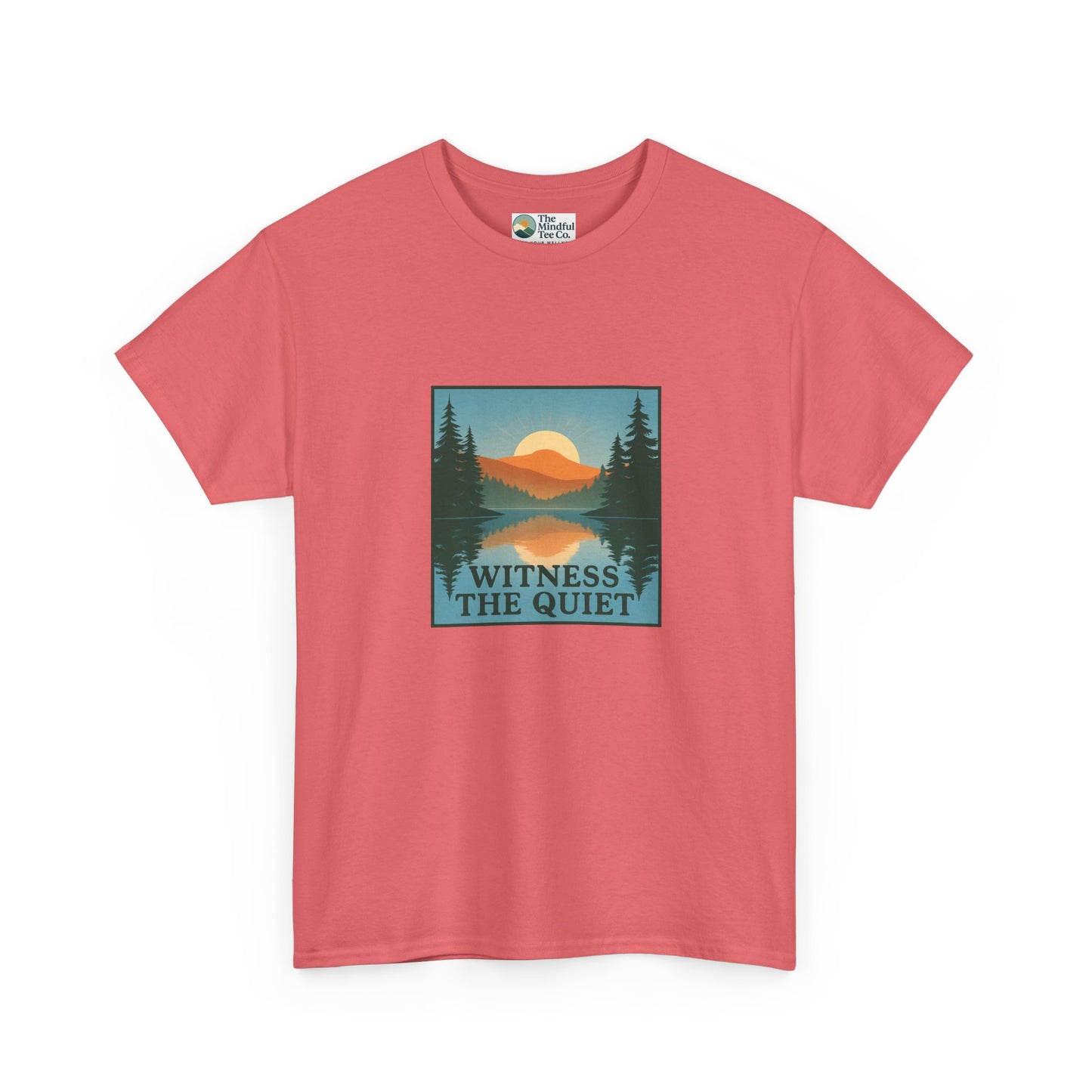 Witness the Quiet Reflection T-Shirt - Nature Mindfulness Tee