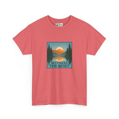 Witness the Quiet Reflection T-Shirt - Nature Mindfulness Tee