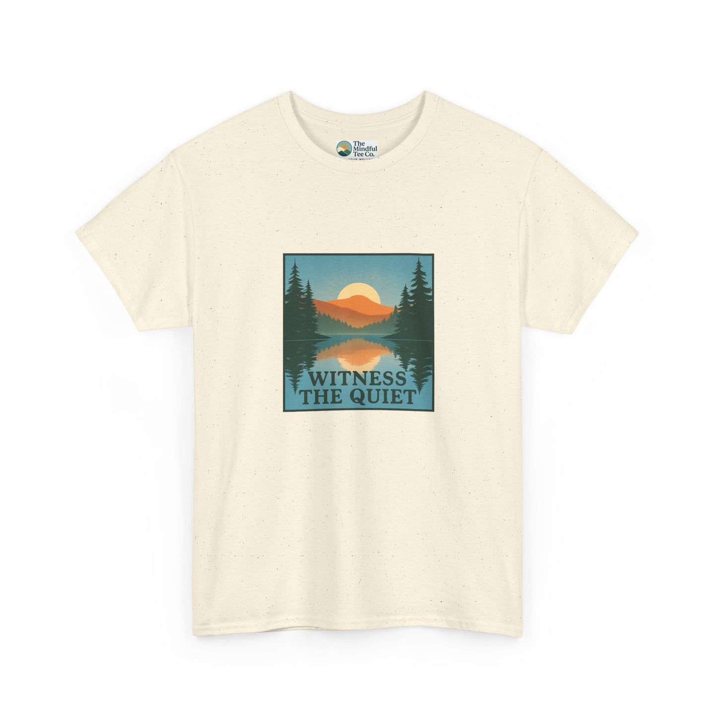 Witness the Quiet Reflection T-Shirt - Nature Mindfulness Tee
