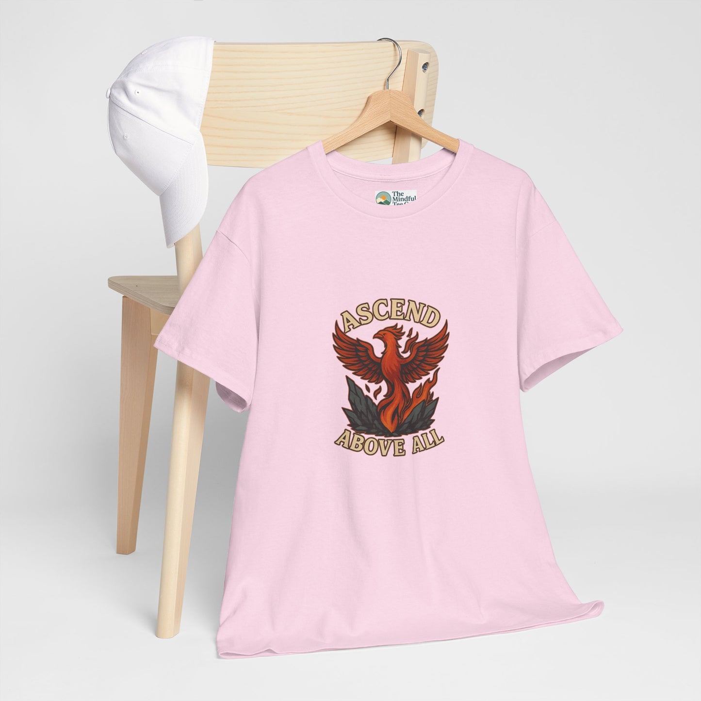 Ascend Above All T-Shirt – Phoenix Rising Strength Design