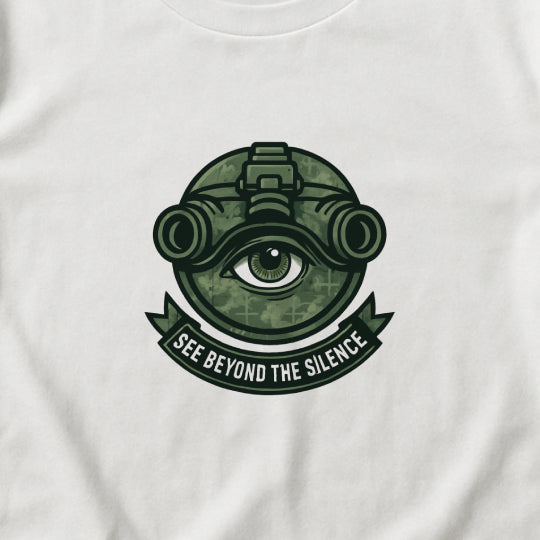 See Beyond the Silence T-Shirt – Military Awareness & Mental Strength  Tee