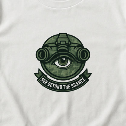 See Beyond the Silence T-Shirt – Military Awareness & Mental Strength  Tee