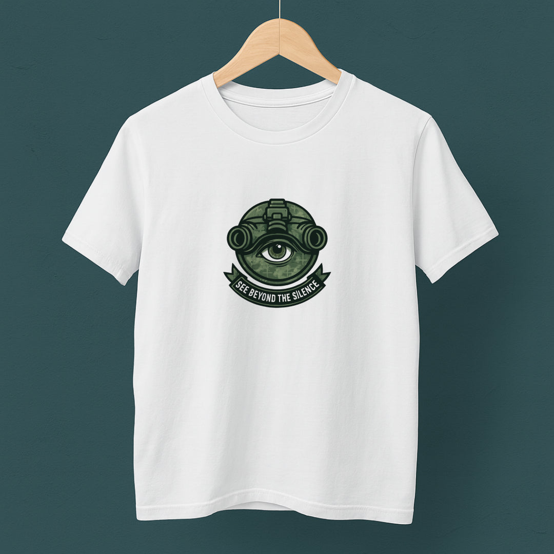 See Beyond the Silence T-Shirt – Military Awareness & Mental Strength  Tee